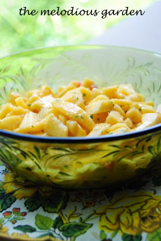 peaches with lemon verbena