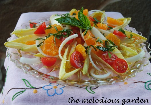 endive salad with basil